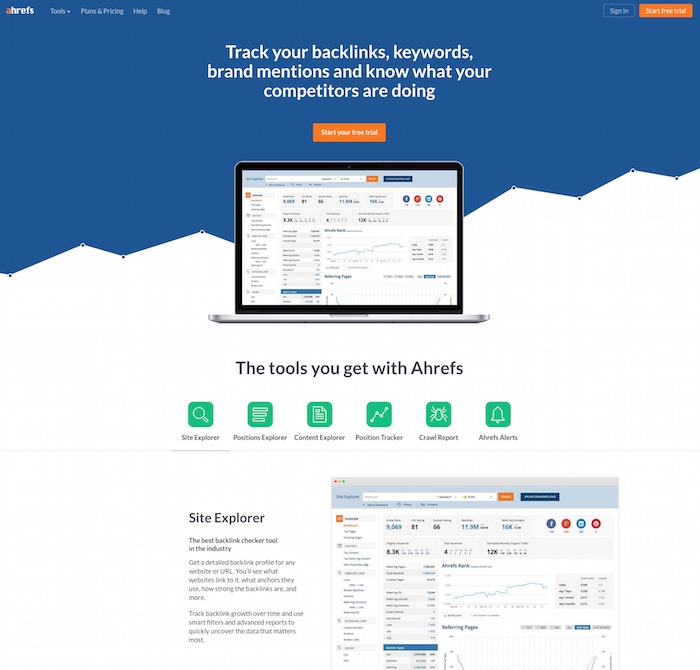 AHREFs Linkbuilding-Tool