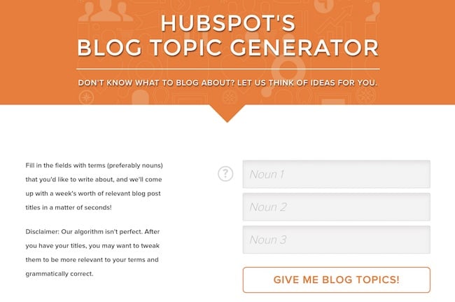 hubspot-blog-topic-generator