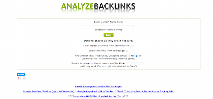 Analyz Backlink