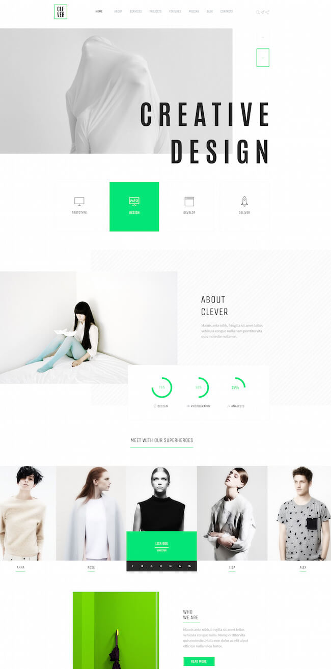 Creative and Design PortfolioTemplate