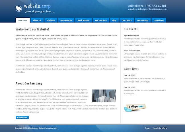 Website Corp Drupal Theme