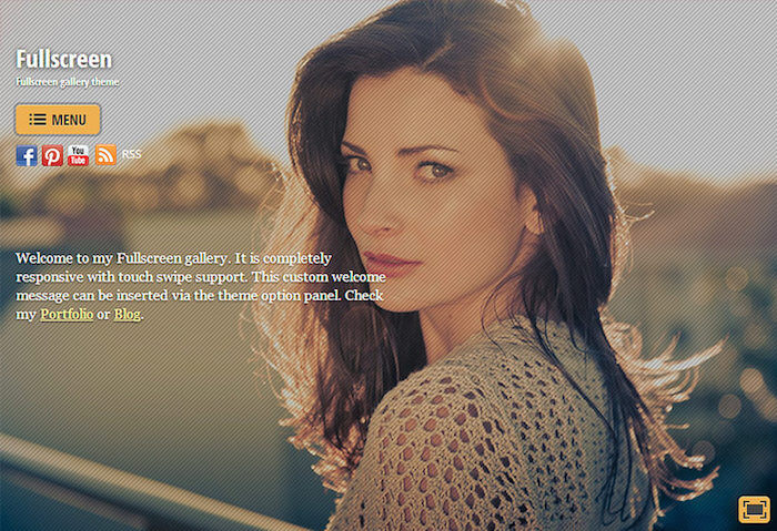 Fullscreen Themify Theme