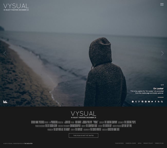 VYSUAL Film Campaign WP Theme