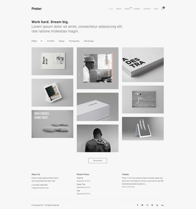 Proton Minimal Portfolio Theme