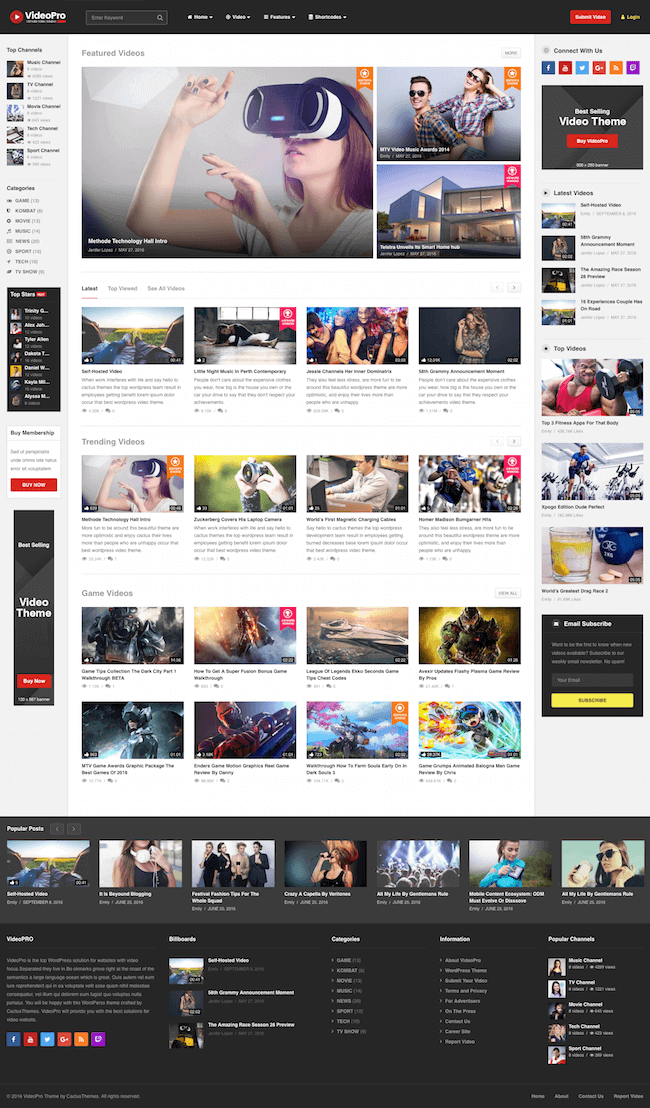 VideoPro-Video-WordPress-Theme