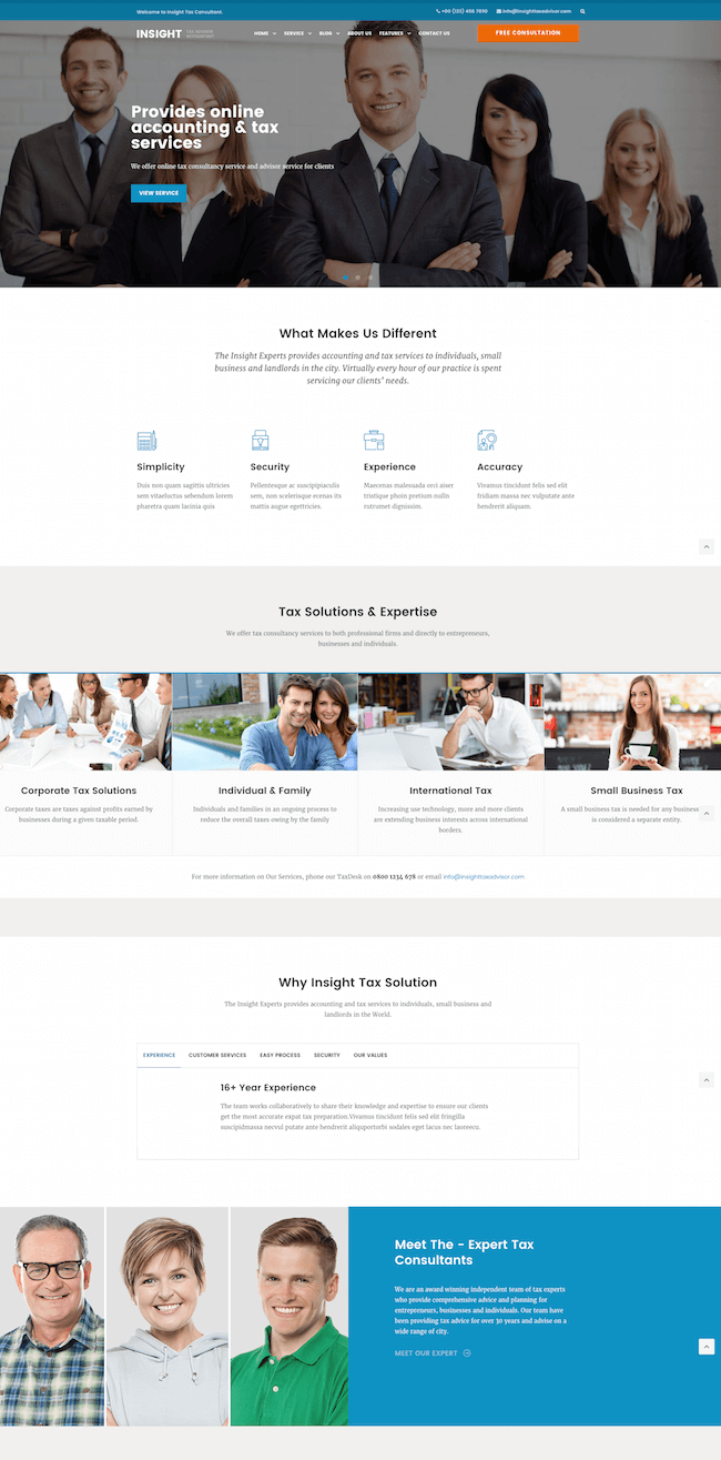 Financial Advisor WordPress Theme