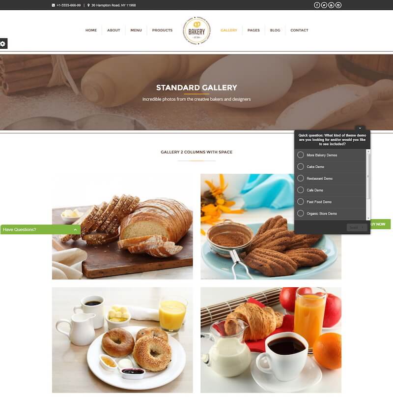 bakery wordpress theme