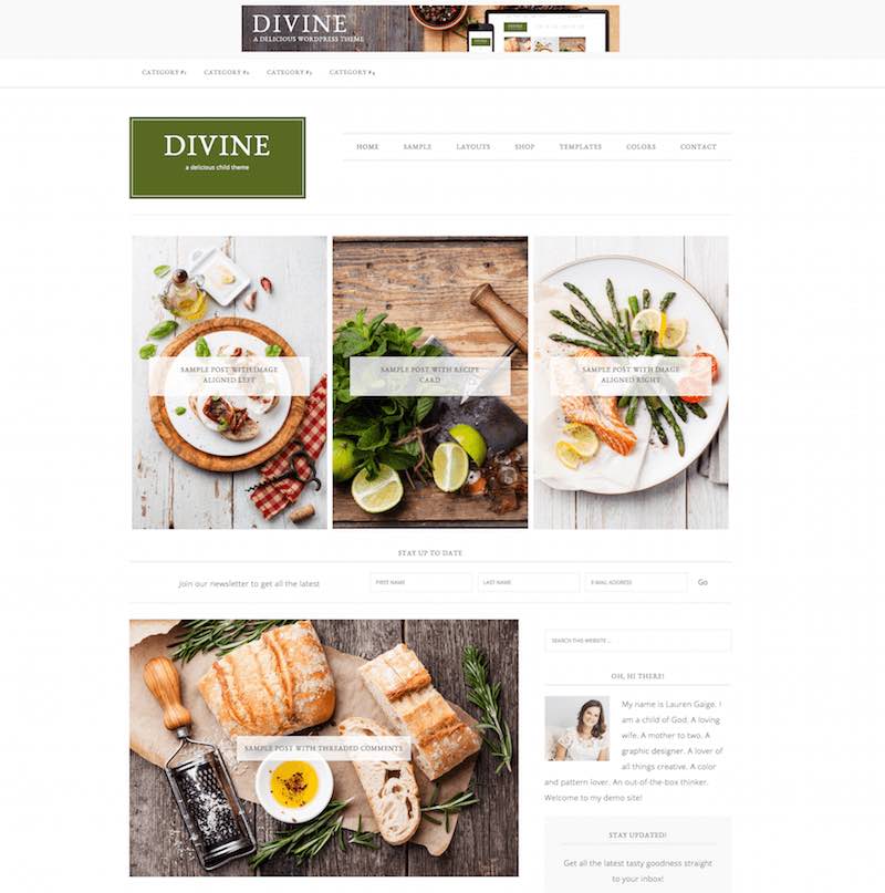 Divine Food Theme