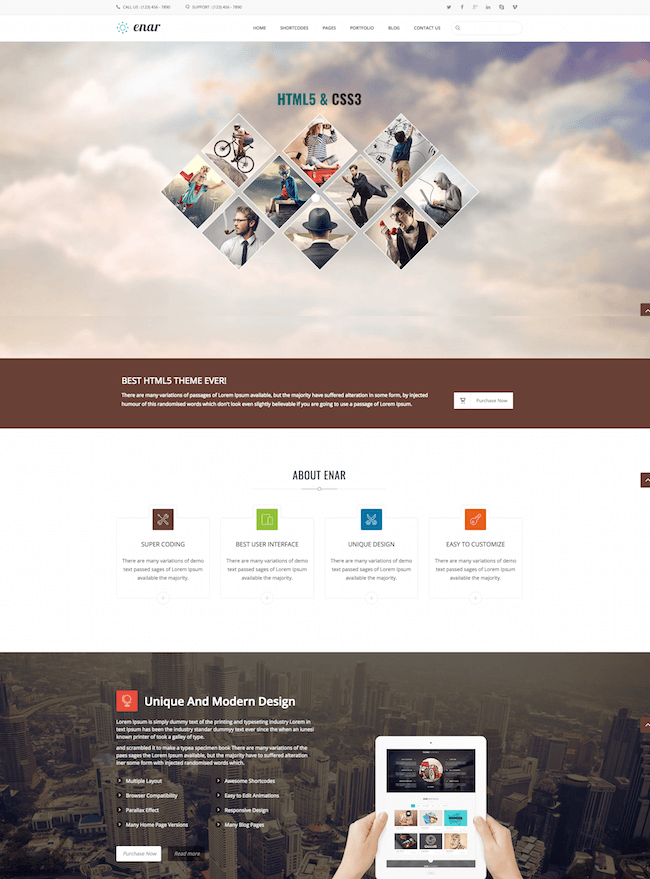 Enar Multipurpose Drupal 8 Theme