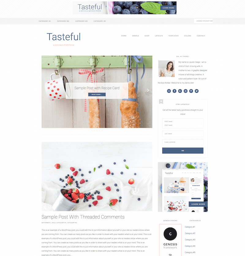 Tasteful WordPress Theme