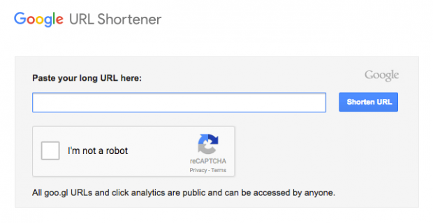 Link Shorteners, Google URL Shortener