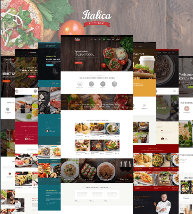 Italica multipurpose restaurant WordPress theme