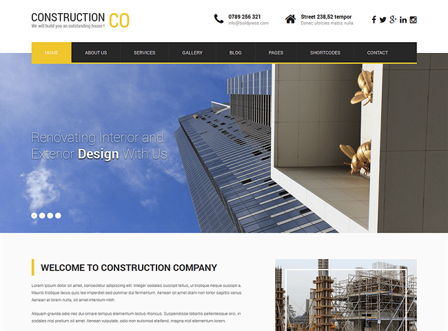 SKT Construction Lite, Free Responsive Plugin