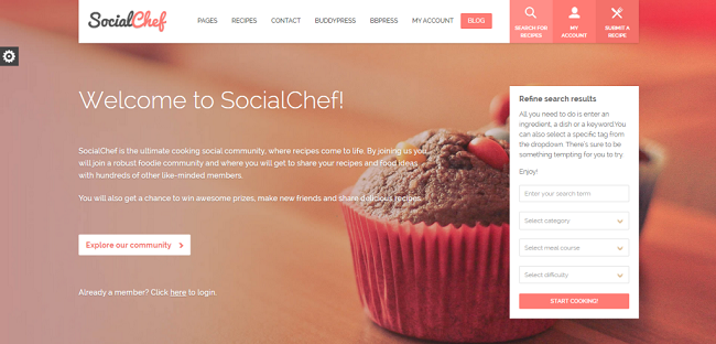 SocialChef WordPress Theme