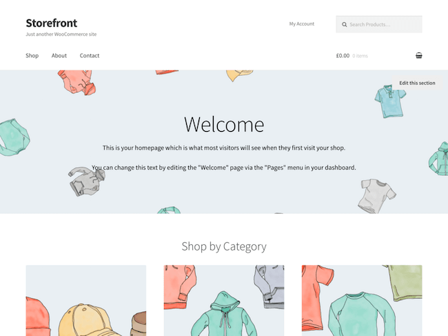 Storefront Free WordPress Theme