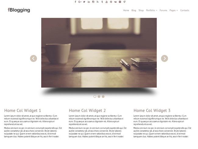 fBlogging Free WordPress Theme