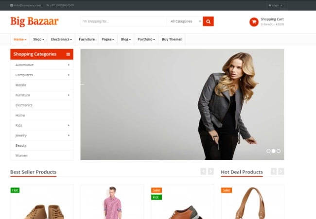 bigbazaar amazon store theme