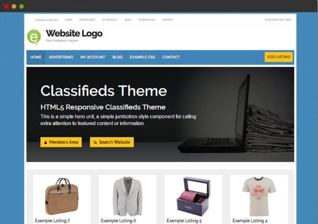 classifieds theme