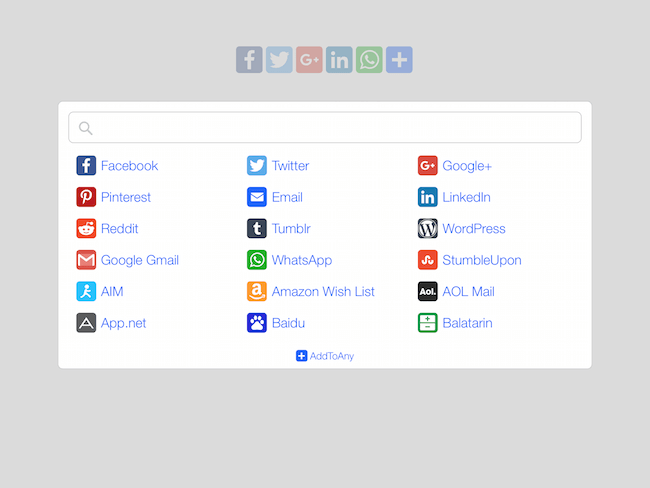 AddToAny Social Sharing Plugin