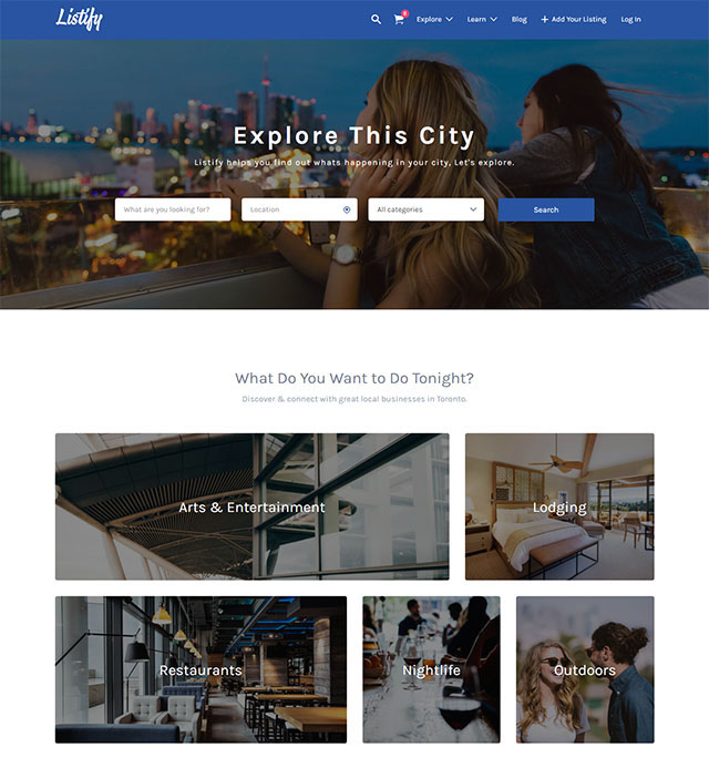 Listify WordPress Directory Theme