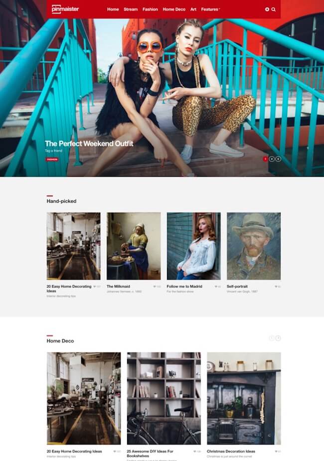 Pinmaister WordPress Theme