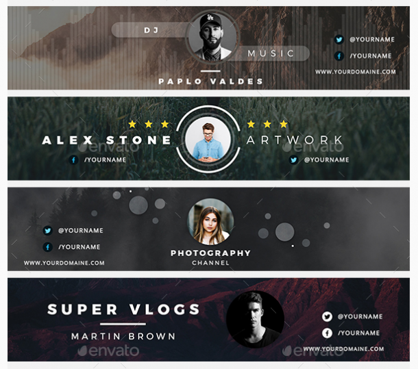 200 Best YouTube Banner Templates 2022 | Begindot