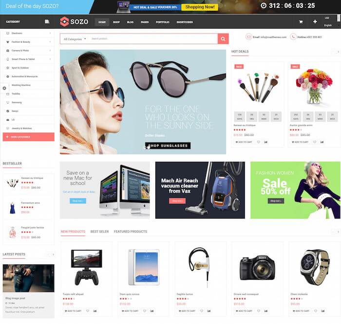 SOZO Mega Shop Theme