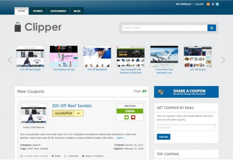 Clipper Daily Deal WordPress Theme