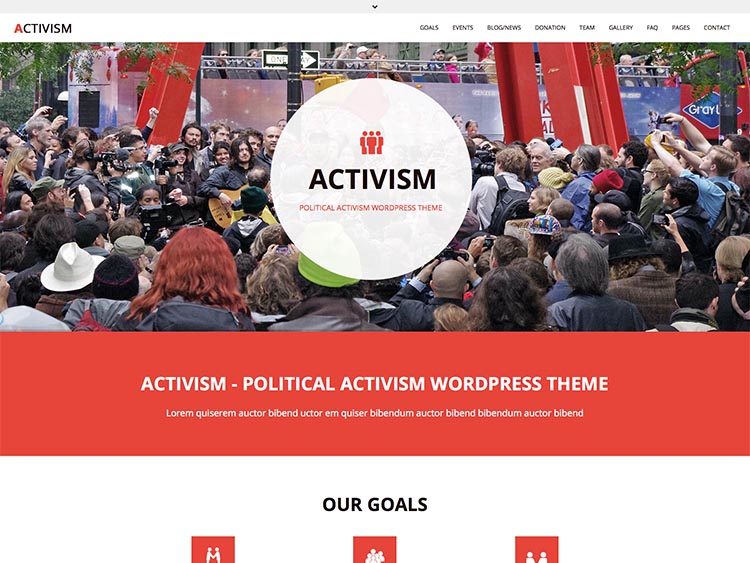 Activism Political Activism WordPress Theme