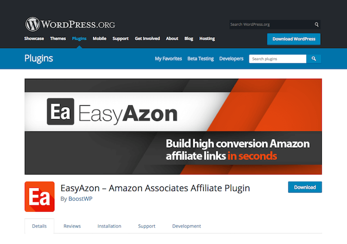 EasyAzon Amazon Associates Affiliate Plugin