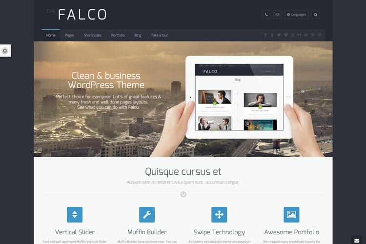 Falco Facebook Style WordPress Theme