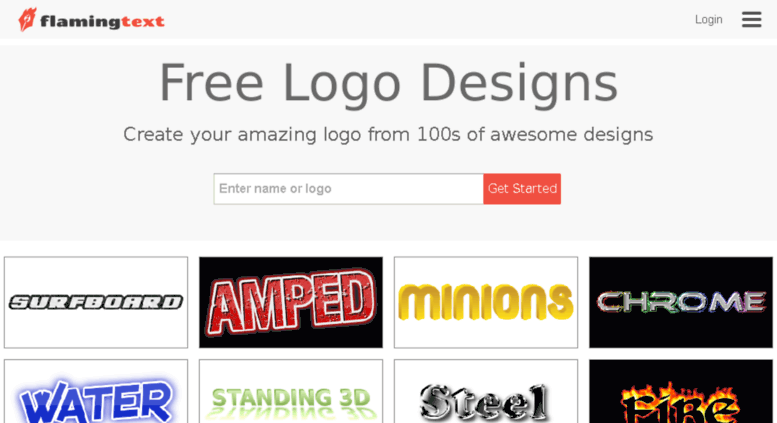 against Logo Free Logo Design Tool from Flaming Text