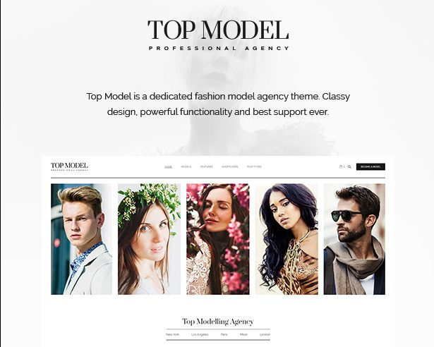 Top Model Fashion WordPress Theme