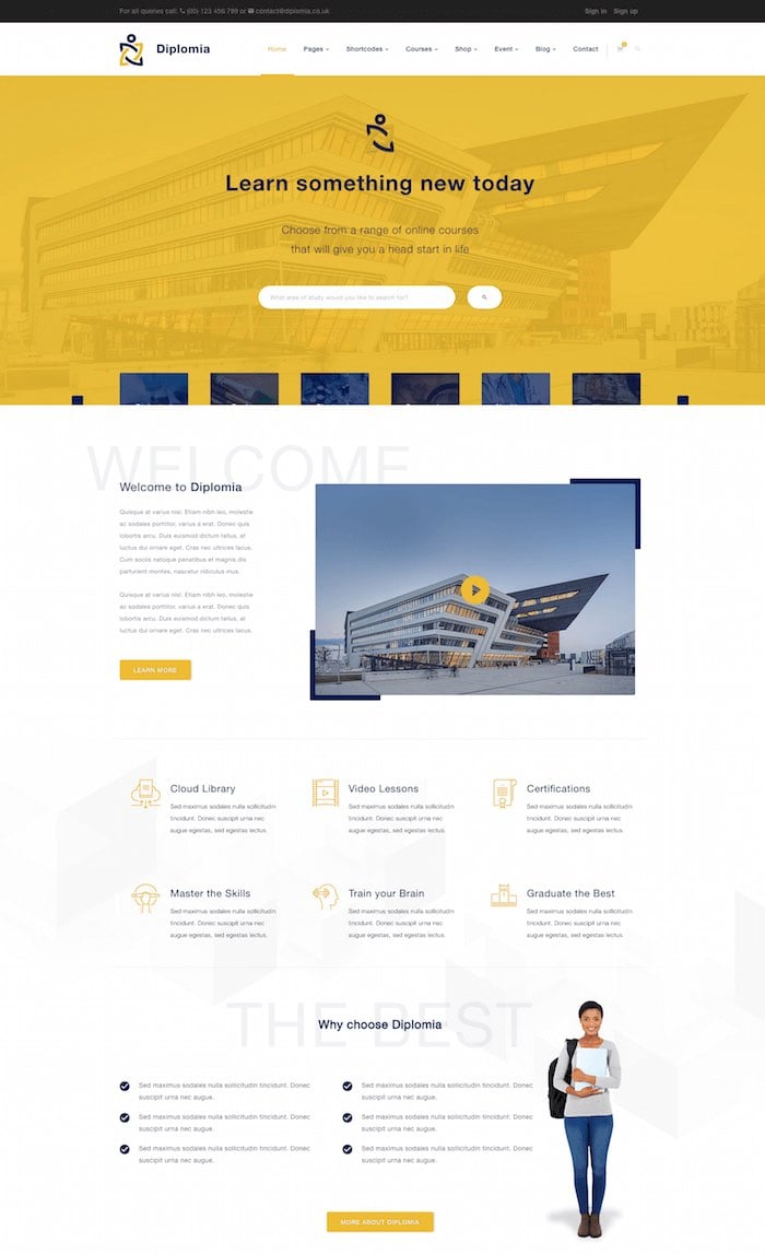 Diplomia WordPress Theme