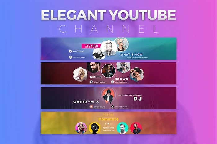 0 Best Youtube Banner Templates 21