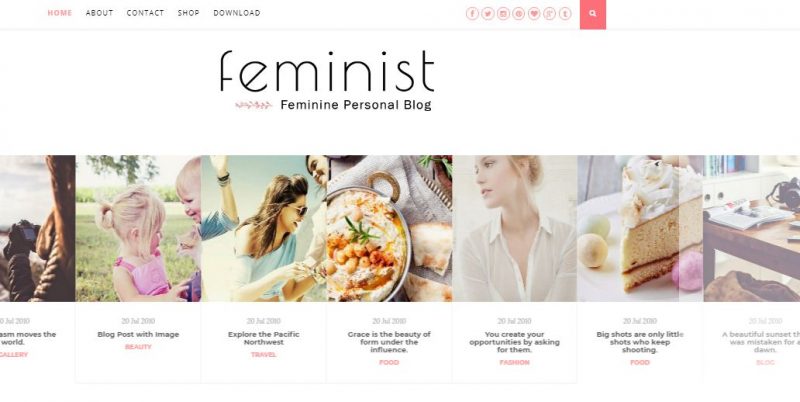 Feminist Blogger Template