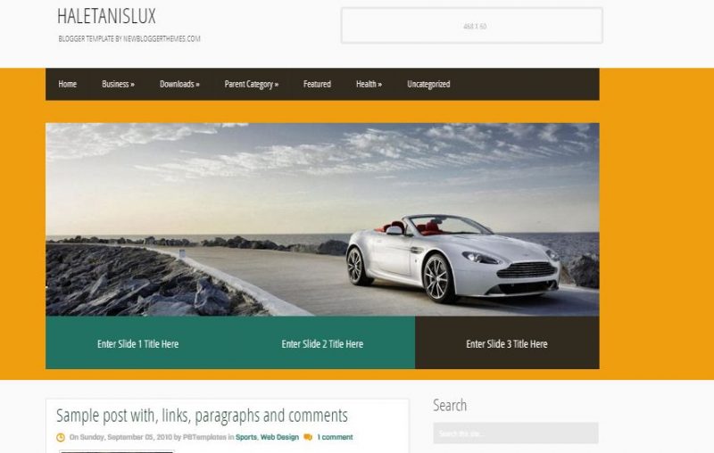 Haletanislux Blogger Template