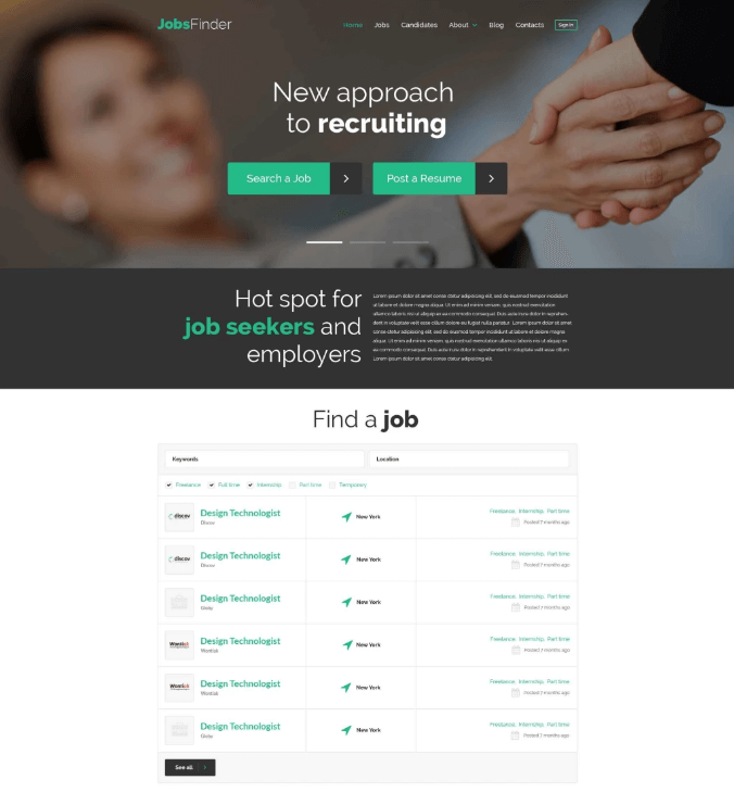 Job Portal Theme