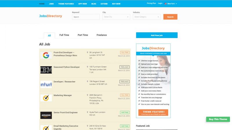 Jobs Directory WordPress Theme