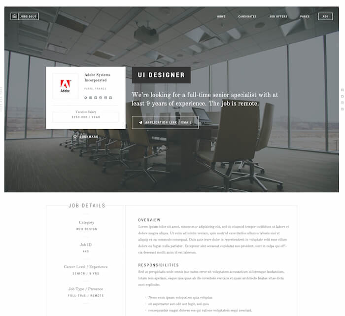 JobsDojo The WordPress Job Board Portal Theme