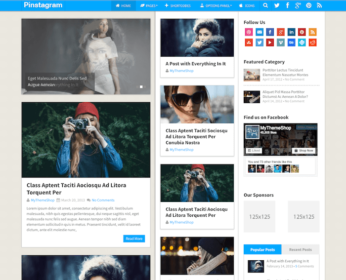 15 Best Pinterest-Style WordPress Themes 2024 | BeginDot