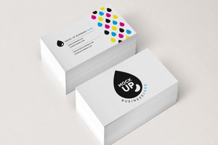 Business Cards Mockup / Close Up Black Business Card Mockup Mockup Hunt - This layered photoshop mockup lets you place logos or text as smart objects to create the look of a letterpress card on thick, textured card stock.