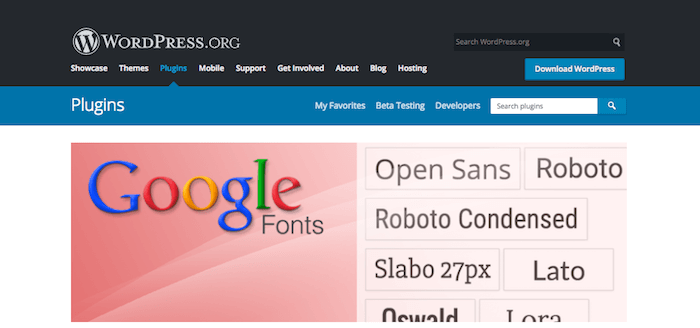 WP Google Fonts