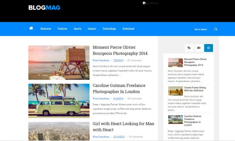 Blogmag Blogspot Template