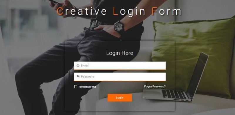 CSS3 HTML5 login form templates