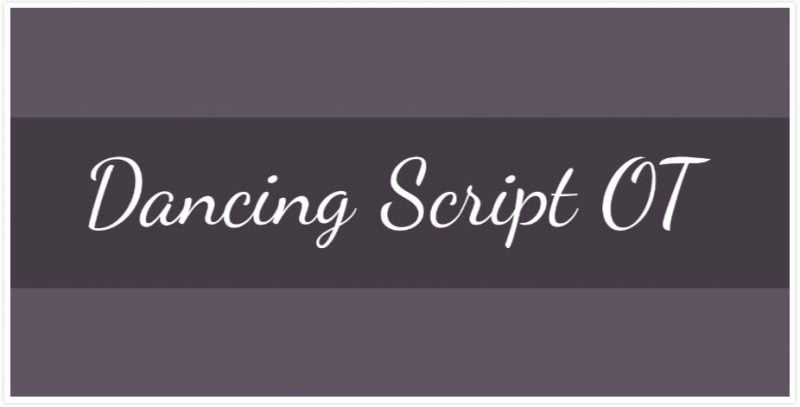 dancing script ot