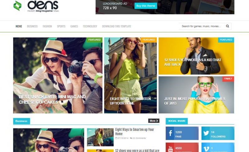 Dens Blogger Template