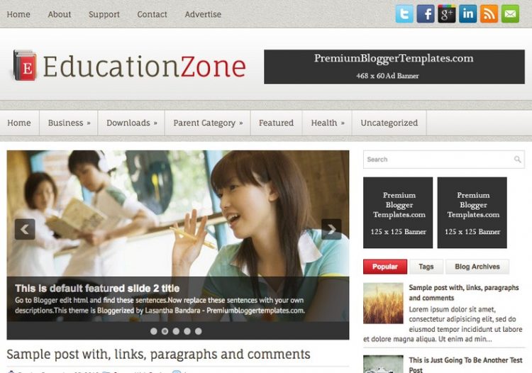 write a blog on education