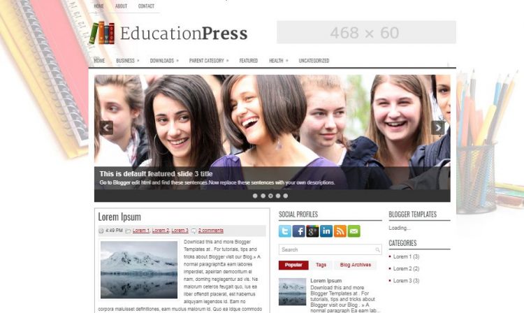 30 Best Free Blogger Templates For Education Sites 2024 | Begindot