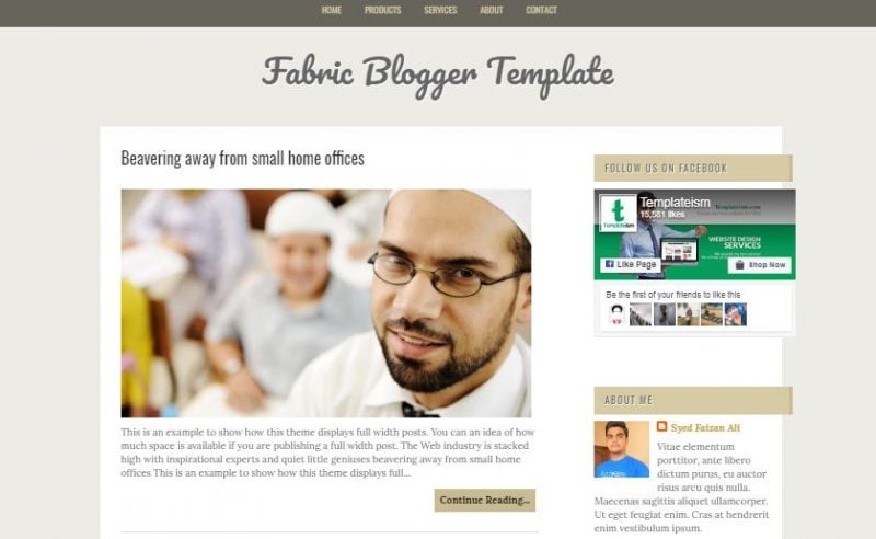 Fabric Blogger Template